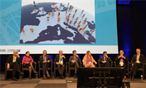 The EASL hepatitis C treatment guidelines panel at The International Liver Congress, 2018. Photo by Liz Highleyman.